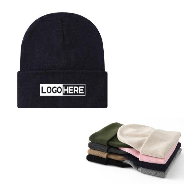 Acrylic Cuffed Knitted Beanie